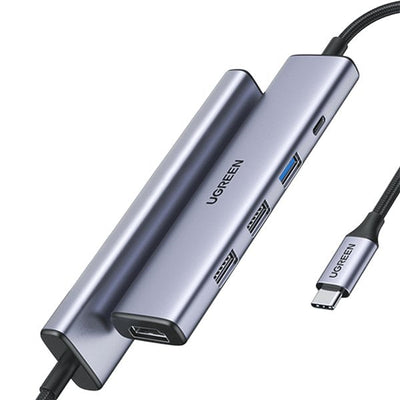 UGREEN CM478 5-IN-1 100W Pd USB-C Hub 1x HDMI 1x USB-C Pd In 2x USB-A 2.0 1x USB-A 3.0 — image 1
