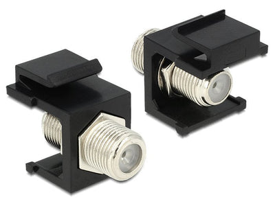 Delock Keystone F Female F Female Black — image 1