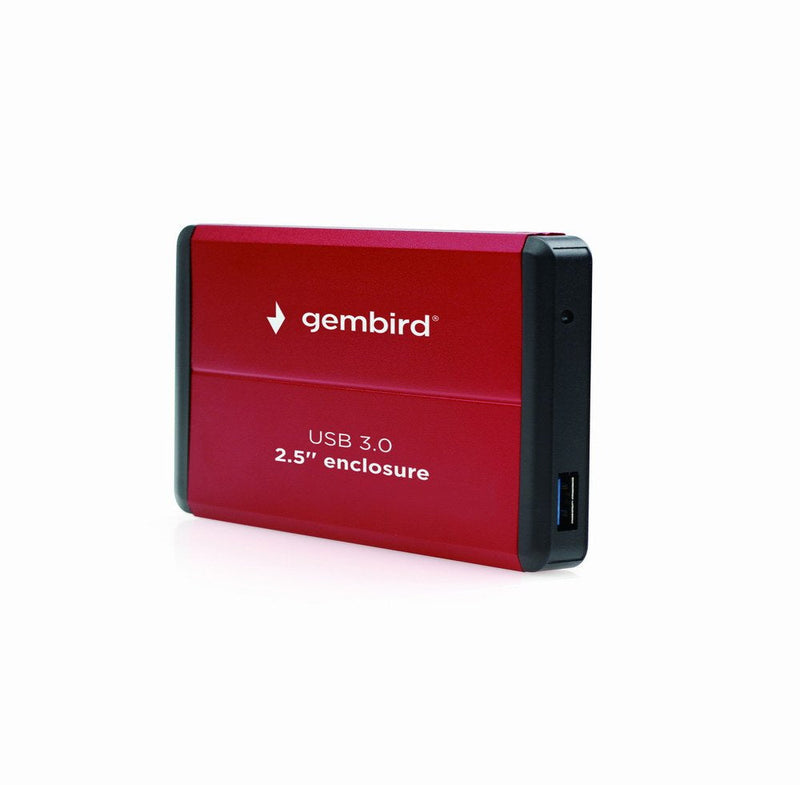 Gembird External Enclosure USB 3.0 Hard Drive 2.5'' SATA Aluminium Red EE2-U3S-2-R