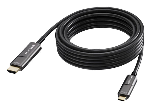 USB Cable C a HDMI 10M 4K a 60 HZ Connectors Chapados Oro DP 1.2 HDMI 2.0 Supports Cec Edid Hdr Hdcp 2.2 USB C — image 1