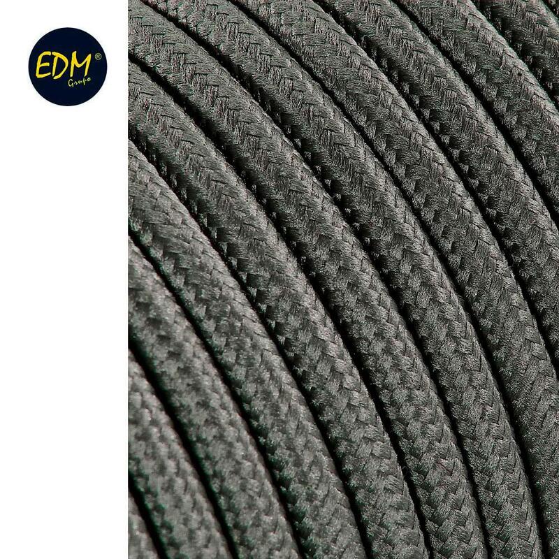 Cable Cordon Tubulaire 2X0,75MM C63 Grey Oscuro 5M