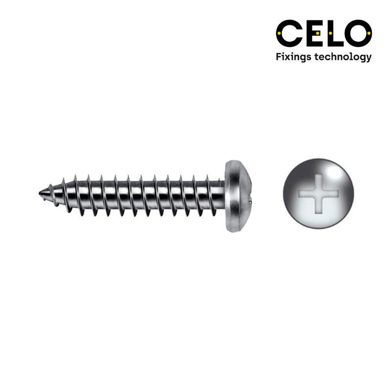 Celo Caja 200 Unid. Tornillo Chapa Alomada Philips Din/Ref 7981 4,8X38MM Zincado