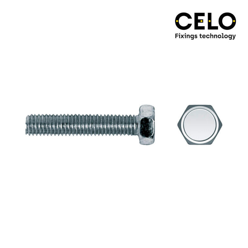 Celo Caja 40 Unid. Tornillo Metrica Hexagonal Din/Ref 933 Ø8X70MM Zincado
