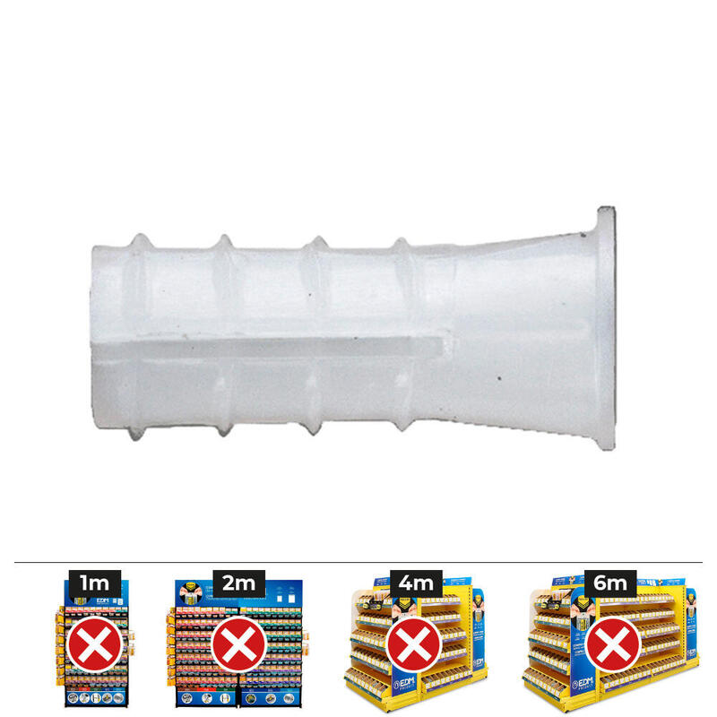 Caja 500 Ud. Taco Plástico Tipo B Ø 5MM