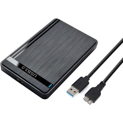 External Enclosure Drive HDD / SSD 2.5' - USB 3.0 - Without Screws - Black — image 1