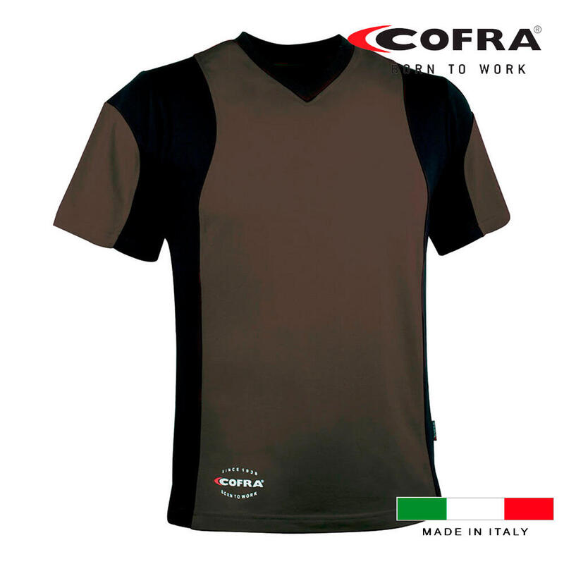 Cofra T-shirt Java Fango/Negro Tamaño XXL