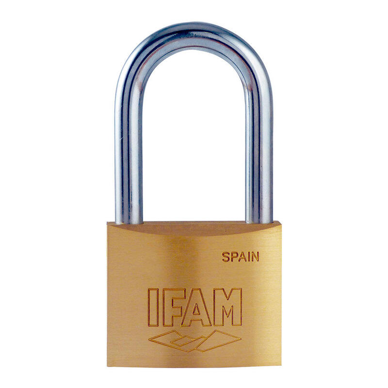 Padlock K25. Latón 25MM. Con 2 Llaves Arco Normal Ifam