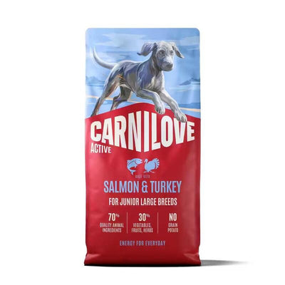 Carnilove Active Dog Dry Made With Salmon & Turkey For Junior Large Breeds 12KG — image 1