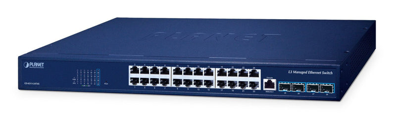Planet 24-PORT Managed Switch GS-6311-24T4X