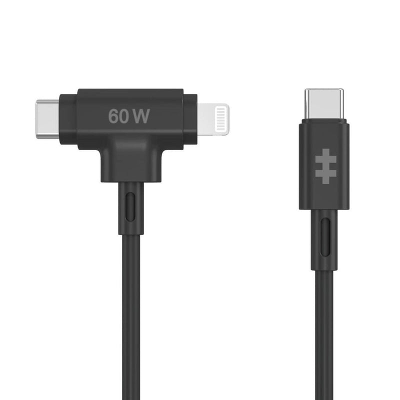 USB Cable Type-c a USB Type-c Lightning Hyper 1.5M Male Black