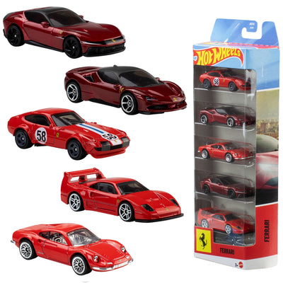 Blister 5 Vehiculos Ferrari Hot Wheels — image 1