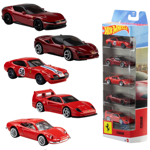 Blister 5 Vehiculos Ferrari Hot Wheels — image 1