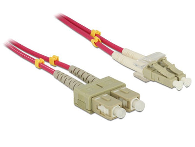 Delock Lc - Sc, 10M Cable Fibre Optic Violet — image 1