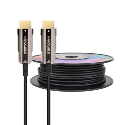 Nanocable HDMI Cable V2.0 Aoc Male a HDMI V2.0 Male 40M - 4K@60HZ 18Gbps - Black — image 1