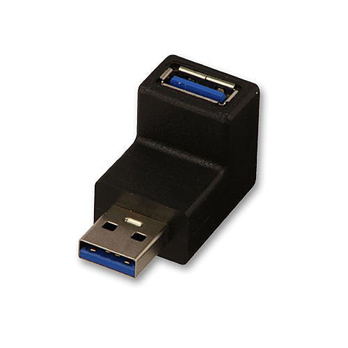 Lindy 71261 Adapter USB 3.0 Acodado M/H Black