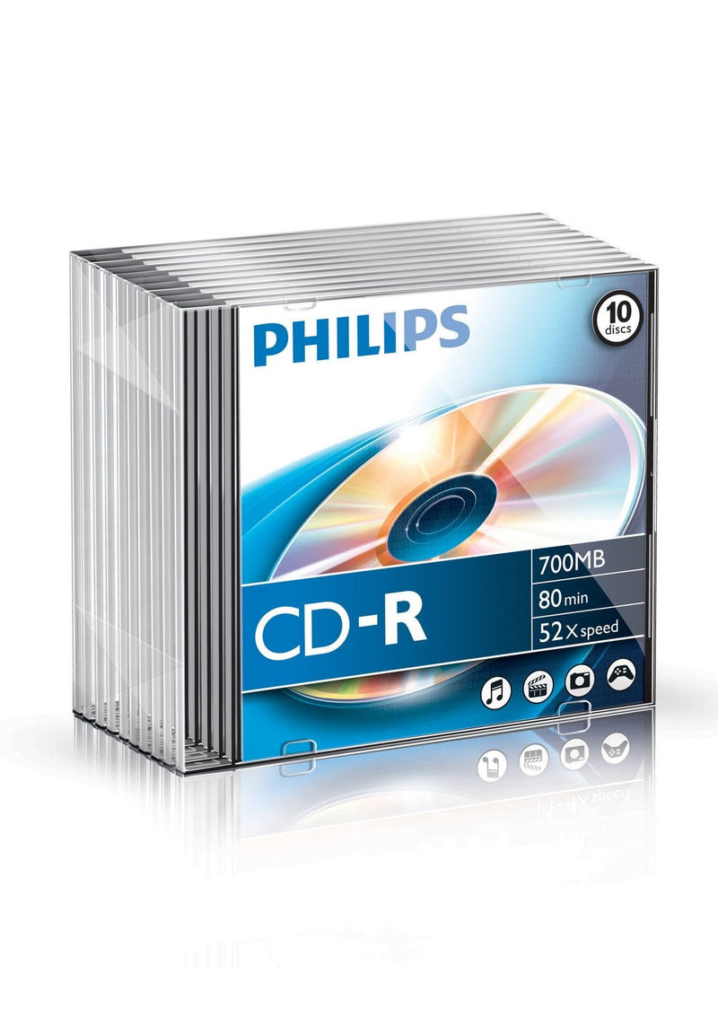 Philips Cd-r 700MB 10PCS Slim Box