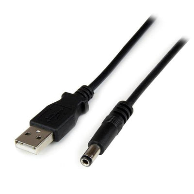 StarTech USB Cable 2.0A DC Connector Type N 5,5MM 5V 1M Black USB2TYPEN1M — image 1
