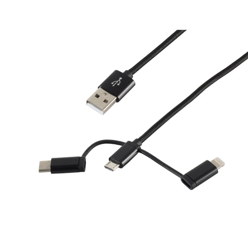 S-conn 14-50068 USB Cable 1M USB 2.0 USB a Micro-usb B Black — image 1