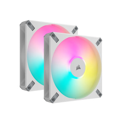 Corsair Fan Box Adicional 14X14 AF140 Elite RGB White Pack 2 Units — image 1