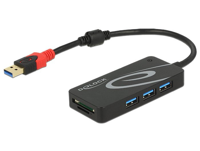 Delock Externer USB 3.1 Gen 1 Hub USB Typ-a 3 X USB Typ-a