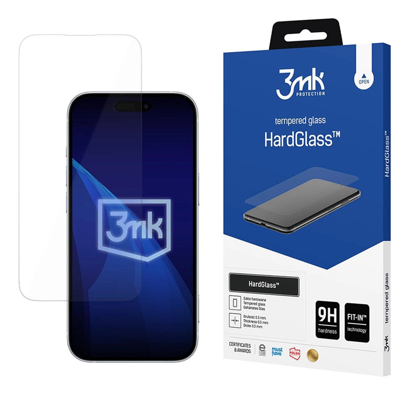 3MK Hardglass Tempered Glass For Apple Iphone 16 Pro 17 Pro