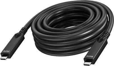 Vision Cable USB USB-C (m) a USB-C (m) USB 3.2 3A 15M Supports 4K60HZ Black — image 1