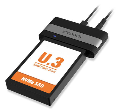 Adapter Icydock USB4 To 15MM U.2 U.3 SSD External Adapter — image 1