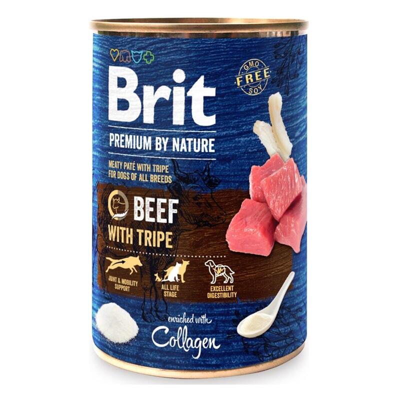 Brit Comida Húmeda Perros Premium By Nature Beef With Tripe 400G