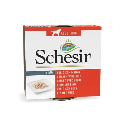 Comida Húmeda Perros Schesir In Jelly Chicken With Beef 150G — image 1