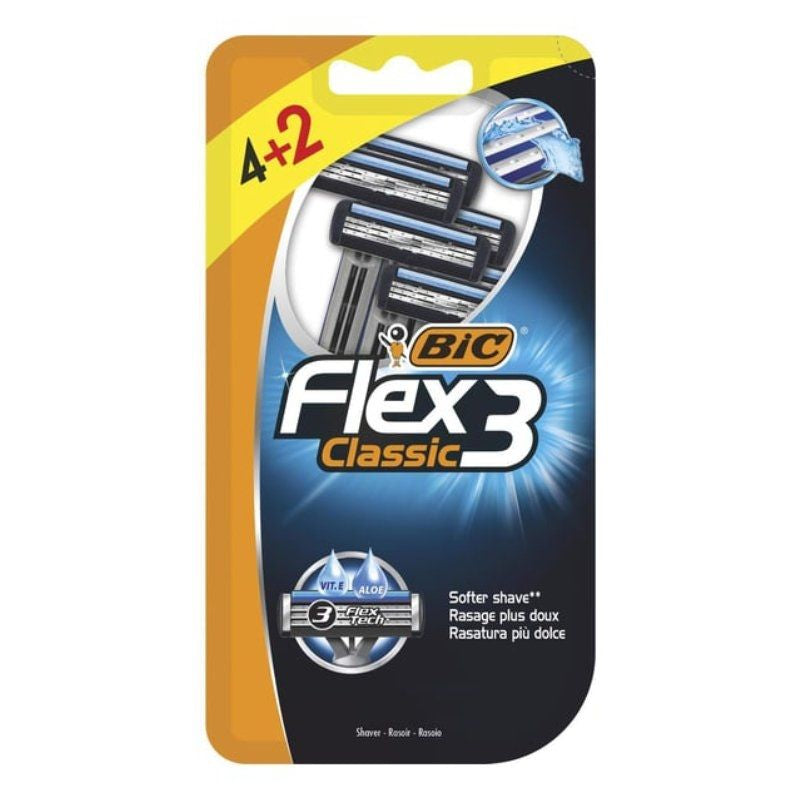 Bic Cuchilla Afeitar FLEX3 Classic 6 Units