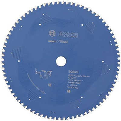 Bosch Hoja Saw Circular Expert Steel Ø 305MM, 80 Teeth (diámetro 25,4MM, Sierras Tronzadoras And Ingletado — image 1