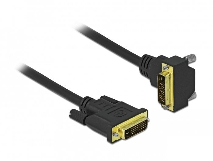 Delock 85895 Cable DVI 24 + 1 Male a 24 + 1 Male Angular 3M