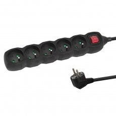 Esperanza ELK215K Power Strip 5GN/3M Black — image 1