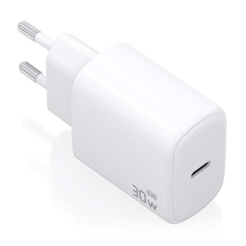 Aisens Charger GaN 30W, 1x USB-C PD 3.0, White