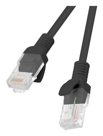 Lanberg Pack 10 Network Cable RJ45 CAT.5E UTP 0,5M Black PCU5-20CC-0050-BK — image 1
