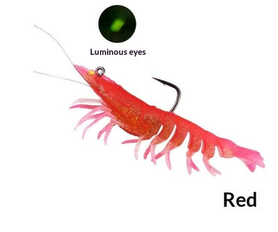 Soft Shrimp Jumping Hook Multi Section Luminous Bait