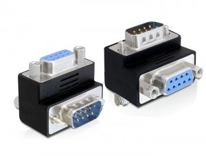 Delock Adapter Sub-d 9 Pin Male Female 90° Angular — image 1