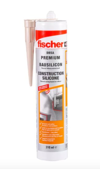 Fischer Silicone Construcción Dbsa W 310ML, Sellante 53091