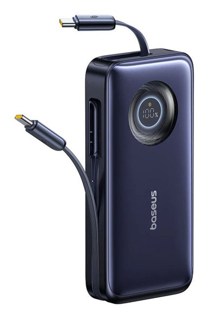 Enercore CR11 Power Bank With Retractable Cable 20000MAH 100W Cosmic Black