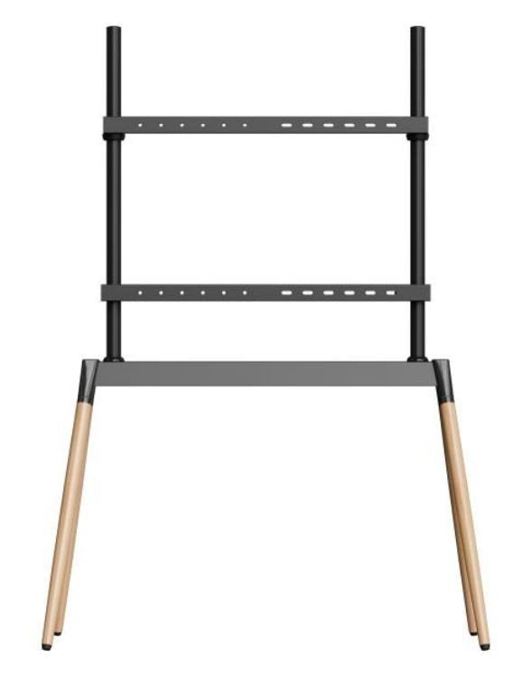 Gembird Stand TVS-86F-01-BK TV (86) Black Wood