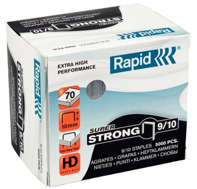 Rapid Super Strong Box Of 5000 Staples 9/10 - 40A 70 Hojas - Alambre Galvanizado Superreforzado - Patilla 10MM — image 1