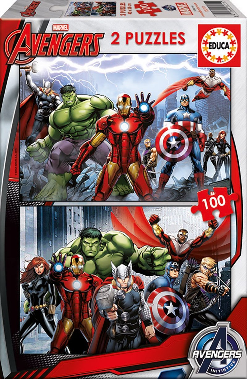 Puzzles Vengadores Avengers Marvel 2X100PZS