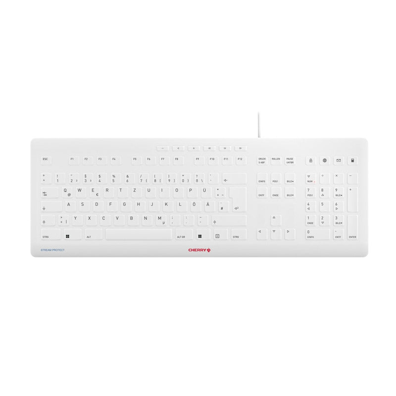 Cherry Keyboard German Stream USB Qwertz Grey