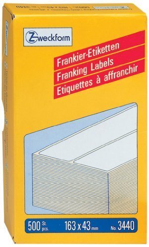 Avery Zweckform Frankieretiketten 163,0 X 43,0MM