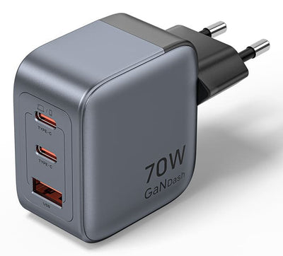 Vention Wall Charger GaN FEXH0-EU 2x USB Type-c 1x USB 70W — image 1