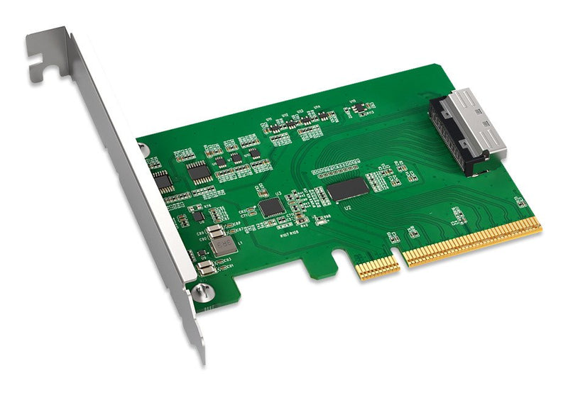 Icydock Mcio Bi To Pcle 5.0 Xb Pcle Adapter With Redriver