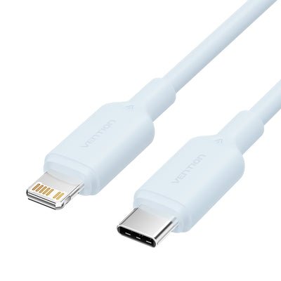 Vention USB Cable 2.0 Type-c Lightning Laksf USB Type-c Male Lightning Male Up To 27W 480Mbps 1M Blue
