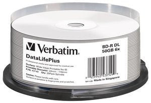 Verbatim Datalifeplus Bd-r 50GB 25 Pieces
