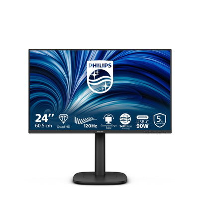 Philips 24B2U3601 00 23.8 IPS QHD 120HZ 350CD M2 4MS HDMI2.1 DP USB-C DP Alt PD90W RJ45 USB Hub — image 1