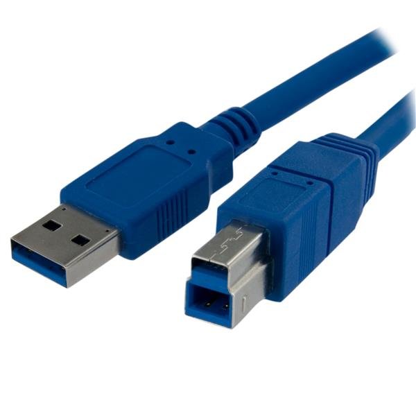 StarTech USB Cable 3.0 Type a/B Printer 1M Blue USB3SAB1M